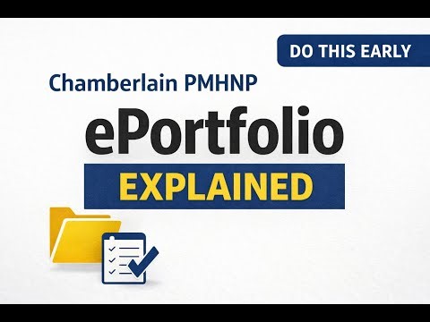 Don’t Mess Up Your PMHNP ePortfolio | Chamberlain