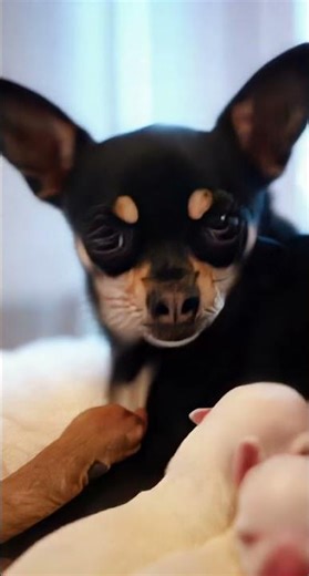 Tiny Chihuahua Playing with Little Puppies 🐾 Super Cute Dog Video