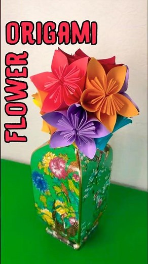 Easy Origami Flower 🌸 Mother's Day DIY Paper Gift