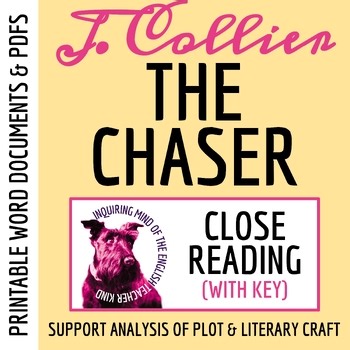 "The Chaser" by John Collier Literary Analysis Worksheet | Close Reading Skills