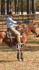 Rope horses have to ride one-handed. #ropehorse #es20 #beone #groundwork #B1 #RespectTheCode #FaceUp | B1 Horsemanship
