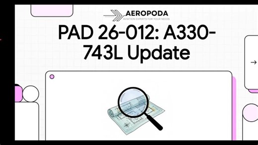 EASA PAD 26-012 – New Airworthiness Limitations Alert | Airbus A330-743L | AEROPODA FZE LLC