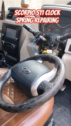 Scorpio s11 clock spring repairing |#shorts #viral #sktausif #automobile #mechanic #Scorpios11