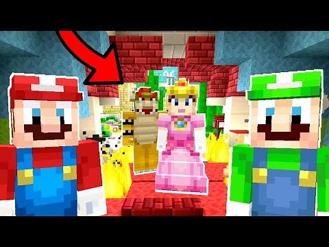 Mario Minecraft - Bowser Attacks Princess Peach [1]