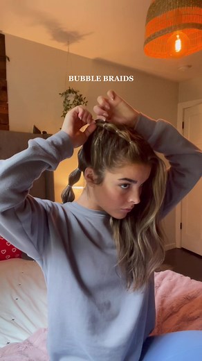 Easy Bubble Braid Hairstyle Tutorial | No French Braid Needed