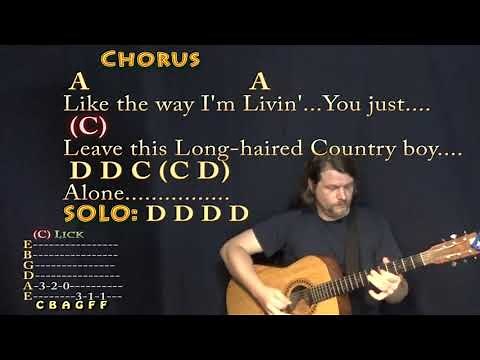 Long Haired Country Boy (Charlie Daniels) Guitar Cover Lesson with Chords/Lyrics - Munson