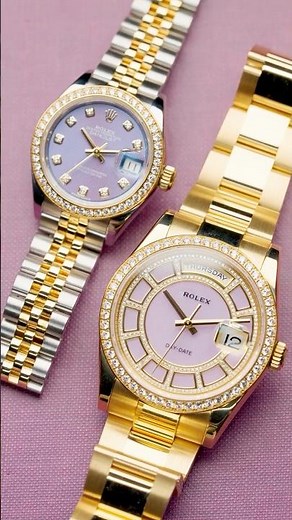 Rolex Lilac Dial Pair: Day-Date vs Datejust l SwissWatchExpo