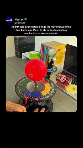 This Mechanical Model Shows How Earth and the Moon Move