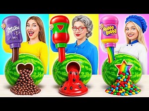 EXTREME FOOD HACKS YOU WON’T BELIEVE 🤯🍉 DIY TRICKS & KITCHEN IDEAS! 🍫🍬🔥