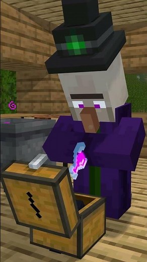 Part 3 - Minecraft Witch's Past Life (sapientdream - Pastlives) #minecraft #shorts #villager #witch