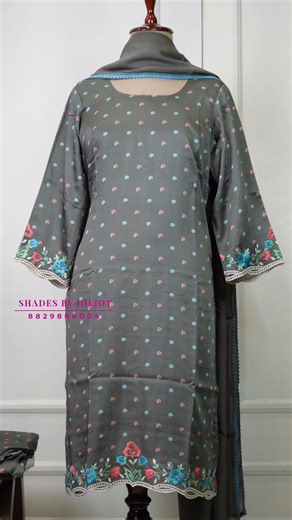 The beauty of cotton, detailed by machine 8829800004 Shades By Diljot Designer Studio, Mohali #suits
