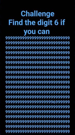⚡ 99% Will Fail! Can You Find the 6 in 3 Seconds?#trending #viral #shorts #short #foryou #ytshorts