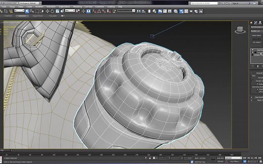 OpenSubdiv细分在3dmax高效制作曲面模型(注意需要3dmax2016及以上版本)