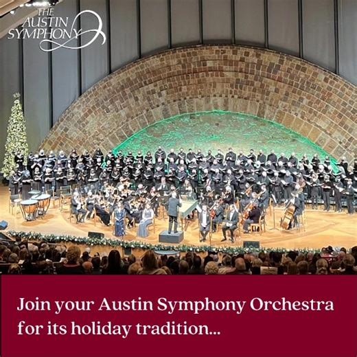 Experience the magic of Handel's Messiah on Tuesday, December 3, at Riverbend Centre. Don't miss this one night only performance! 🎄✨ | Austin Symphony Orchestra