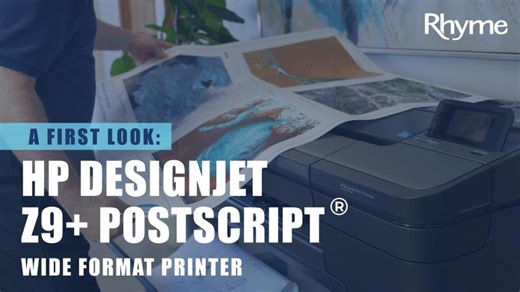 Something Big Is Printing… HP DesignJet Z9+ Full Tour on the Way | Rhyme