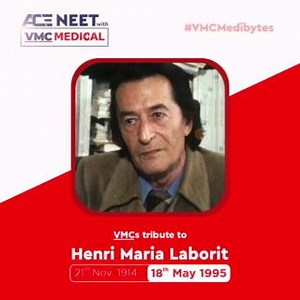 VMC Tribute to Henri Marie Laborit French neurologist and discoverer of some of the earliest known tranquilizing drugs, including chlorpromazine. #VMC #THESTALWARTSOFMEDICINE #VMCMEDICAL #HenriMarieLaborit #VMCMediBytes #Neurologist #TranquilizingDrugs #Chlorpromazine #MedicalResearch | Vidyamandir Classes | Facebook