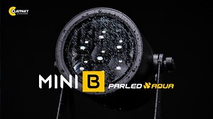 Mini-B ParLED Aqua: a weather-resistant, mini Par fixture with 40-Watt RGBW LEDs. Mini-B ParLED Aqua is a static version of the recently introduced Mini-B, and it has its same optical and electronic features: a motorized 4° to 55° zoom, independent control of the central LED for effects, 2500K to 8000K colour temperature control, 16-bit dimmer with four different dimming curves, 25 flashes per second, electronic strobe and Ethernet access. Would you like to request a demo? Contact your nearest C