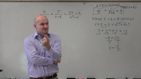 Solving a rational equation without an extraneous solution