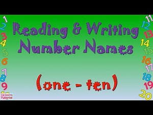 CHANT, READ, WRITE!!! | Number Names "one - ten" | Numbers 1-10 | Liy Learns Tutorial
