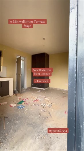 New Bedsitters for Rent: KES 10,000