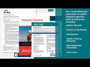 NYSIF Risk Control Resource Center: Tools Available