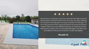 Hear what our happy customers have to say about their Kayak Pool experiences and envision your own backyard oasis! | Kayak Pools Midwest