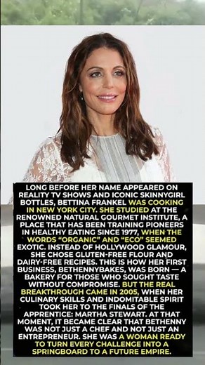 Bethenny Frankel: The Inspiring Story of a Chef Who Turned Every Challenge Into an Empire