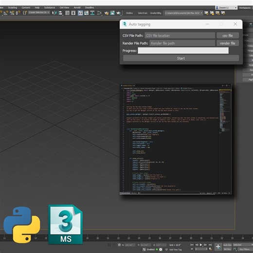 Metadata Tagging UI in 3ds Max with Python and PySide 2.0, Zewen Li