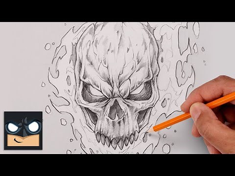 How To Draw Ghost Rider | 19 Minute Sketch Tutorial