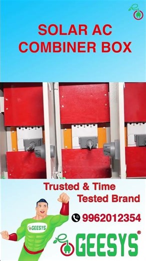 What’s Inside a Solar AC Combiner Box? ⚡️| Geesys Technologies