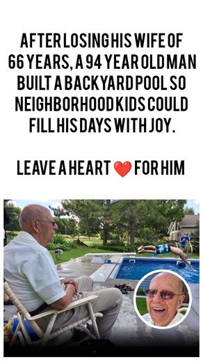 Widower Builds Pool To Heal 😢#Community #FeelGood #LoveHasNoAge#viral#shorts