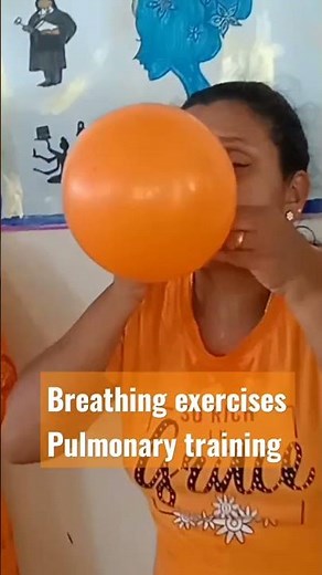 #pulmonary training #balloon exercises #fitnessmotivation to improve lung volume#