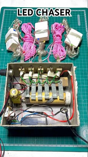 5 CHANNEL LED CHASER | In this video, you will learn how to make a led chaser watch #automobile