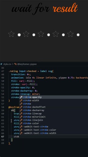 ⭐ Star Click Animation #webdevelopment #html #css #shorts