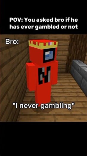 Minecraft Gambling Moment #shorts