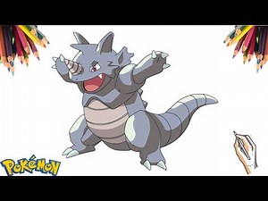 COMO COLORIR O POKÉMON RHYDON | HOW TO COLOR POKÉMON RHYDON