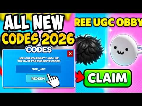 ALL WORKING FREE UGC OBBY (AFK OR PLAY) CODES ROBLOX - All New Free UGC Obby Codes! (UPDATED)