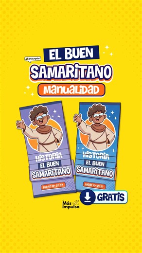 Manualidad: Parábla del Buen Samaritano para niños - descarga gratis