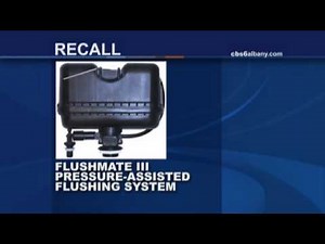 Parts that can cause toilets to burst are recalled