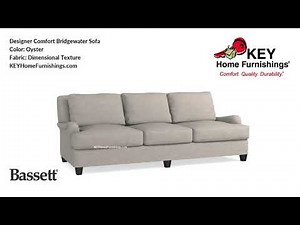 Bassett Bridgewater Designer Sofa | Living Room Furniture Video | 2018