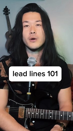 Lead lines 101 #guitarlessons #guitartutorial #musictheory #guitarplayer #guitarist #learnontiktok
