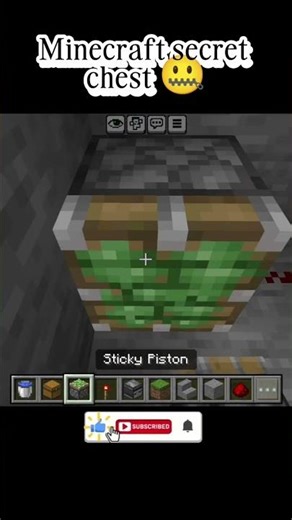 Minecraft secret chest 🧰#minecraft #shots #minecraftbuild #viral #populer