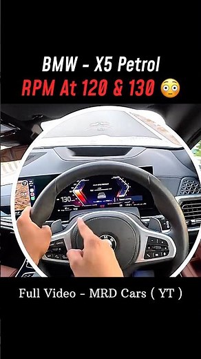 Bmw X5 2026 Petrol RPM Test - RPM At 120 & 130 Speed ?