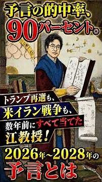 【警告】的中率90%「現代のノストラダムスと呼ばれた男」江教授の衝撃予言 #Shorts