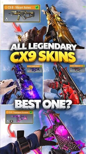 All Legendary CX9 skins in CODM