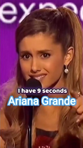 Ariana Grande’s Fastest Speech Ever 😳💨 #youtubeshorts