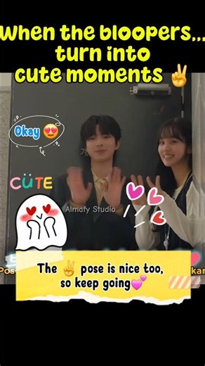 Hwang In-yeop & Hyeri's cutest BTS moment! ✌️✨#hwanginyeop #leehyeri #dreamtoyou #behindthescenes