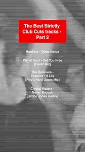 Some of the best tracks across the entire Strictly atalogue... which ones did we miss? Listen to all of these tracks on our Strictly Club Cuts Compilation. Available on all streaming platforms. | Strictly Rhythm