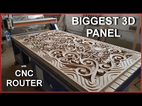 Biggest 3d panel with CNC router