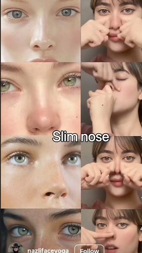 5 Nose Slimming Exercises | Face Yoga for a Defined Nose & Sculpted Face Naturally
